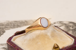 Vintage Sardonyx Signet Ring-Ravensbury Antiques