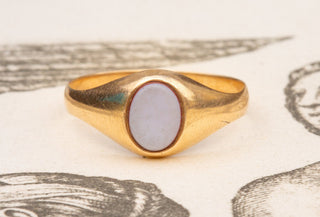 Vintage Sardonyx Signet Ring-Ravensbury Antiques