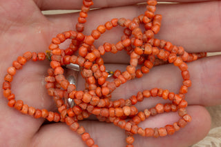 Georgian Coral Bead Drapery Necklace-Ravensbury Antiques