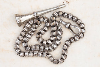 Victorian Silver Albert Pocket Pencil Chain-Ravensbury Antiques