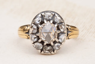 Early 19th Century Rose Cut Diamond Cluster-Ravensbury Antiques