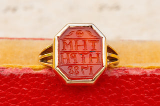 Georgian Carnelian Intaglio Seal Signet Ring-Ravensbury Antiques