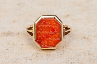 Georgian Carnelian Intaglio Seal Signet Ring-Ravensbury Antiques