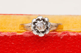 Victorian Rose Cut Diamond Solitaire Ring-Ravensbury Antiques