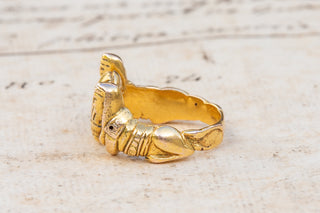 Art Nouveau Egyptian Revival Scarab Ring-Ravensbury Antiques