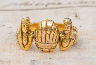 Art Nouveau Egyptian Revival Scarab Ring-Ravensbury Antiques