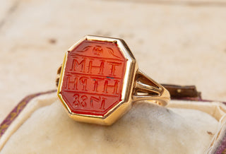 Georgian Carnelian Intaglio Seal Signet Ring-Ravensbury Antiques