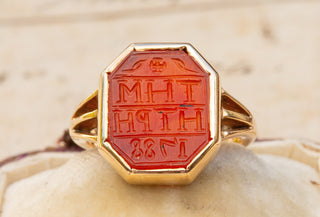 Georgian Carnelian Intaglio Seal Signet Ring-Ravensbury Antiques