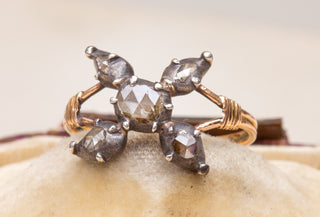 Dutch 18th Century Rose Cut Diamond Ring-Ravensbury Antiques