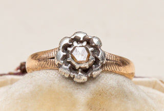 Victorian Rose Cut Diamond Solitaire Ring-Ravensbury Antiques