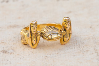 Art Nouveau Egyptian Revival Scarab Ring-Ravensbury Antiques